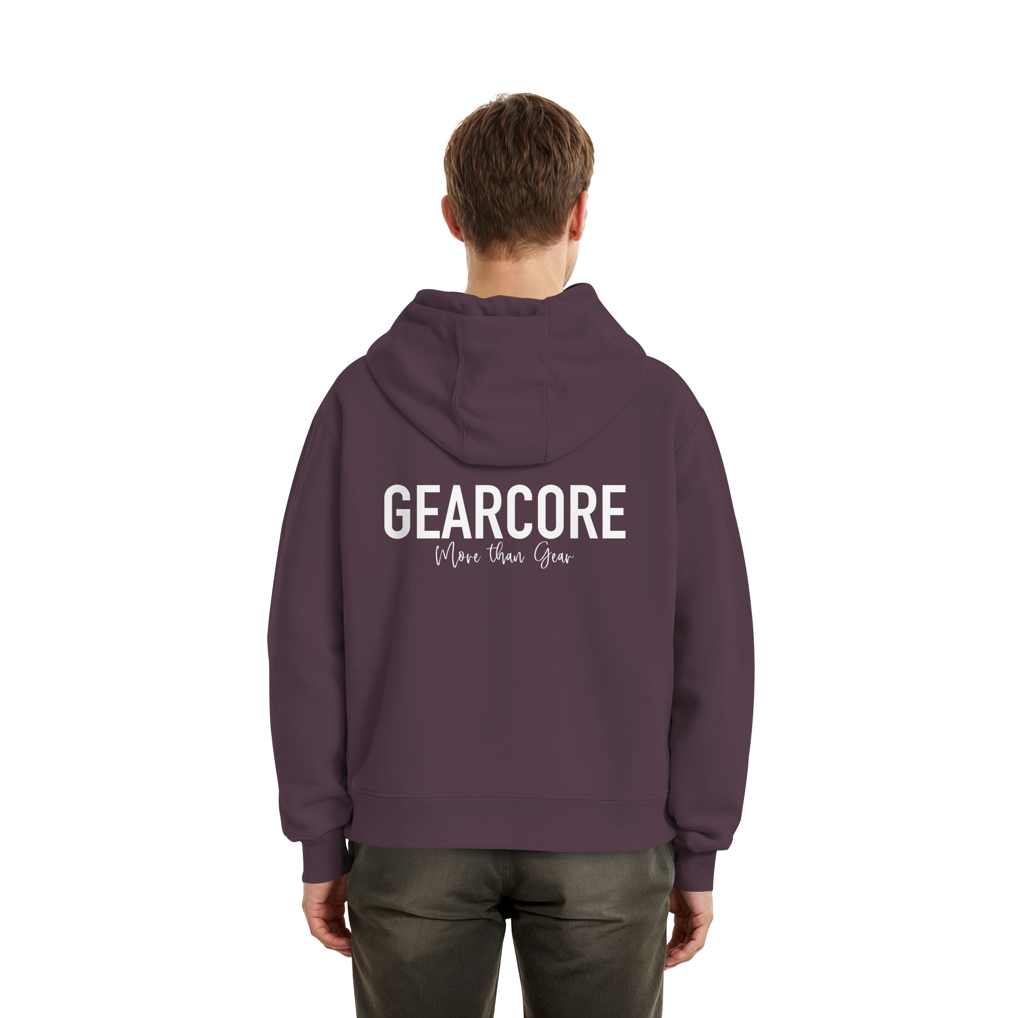 Basic Hoodie White Label Black