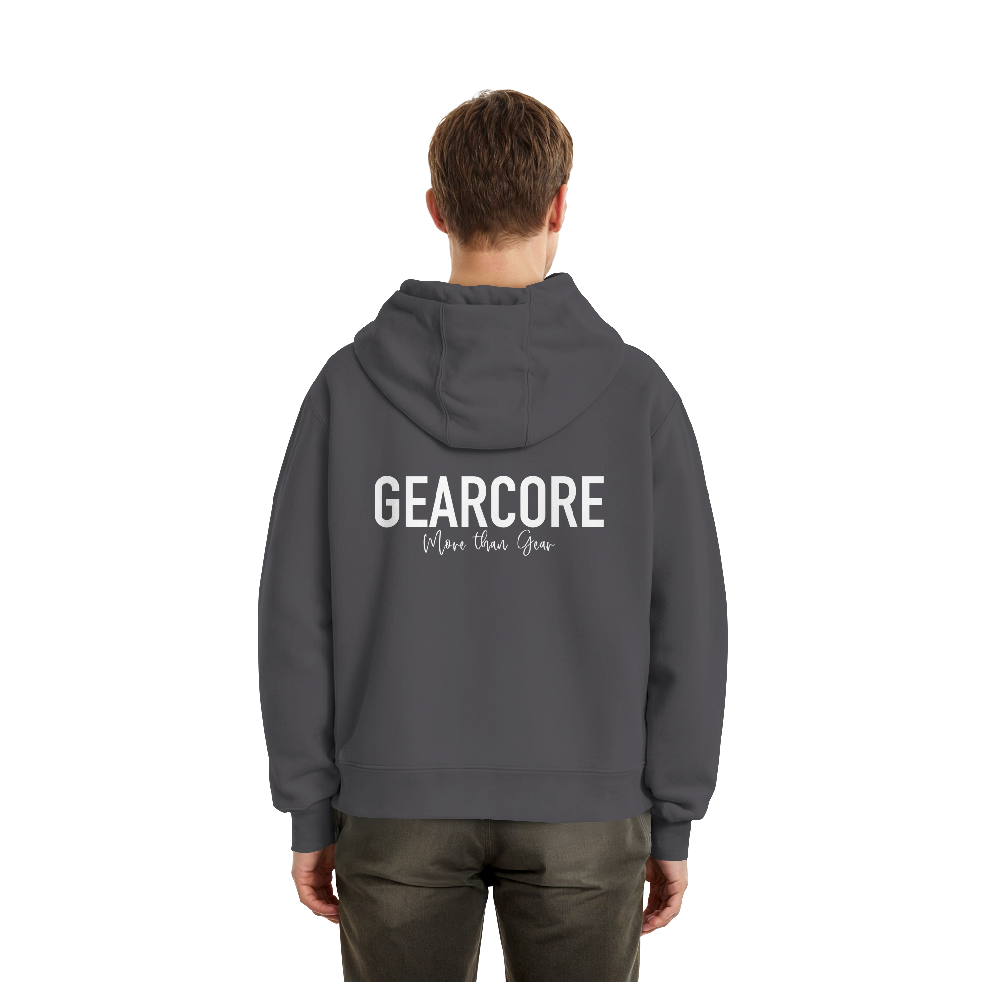 Basic Zipper White Label Black