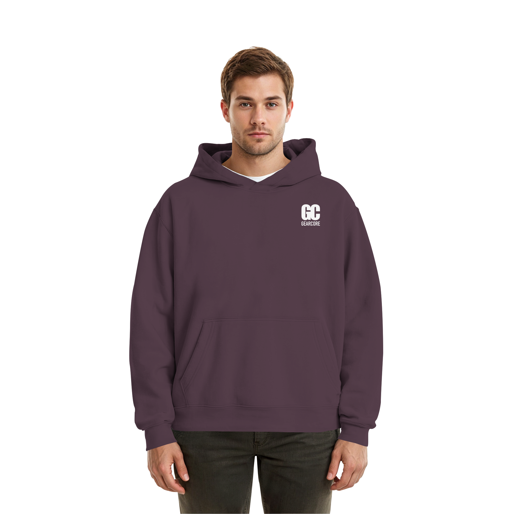 Basic Hoodie White Label Black