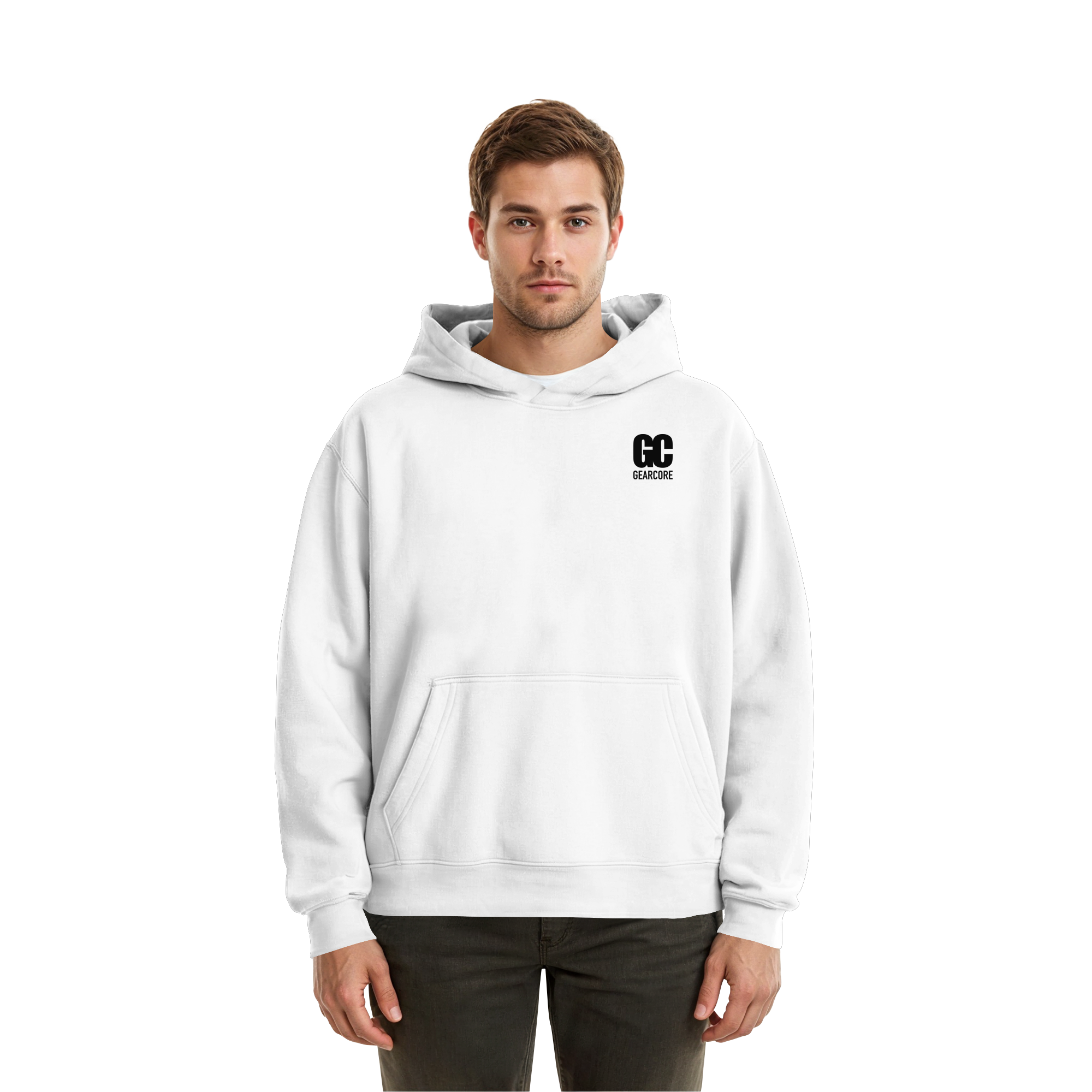 Basic Hoodie Black Label Pale Olive