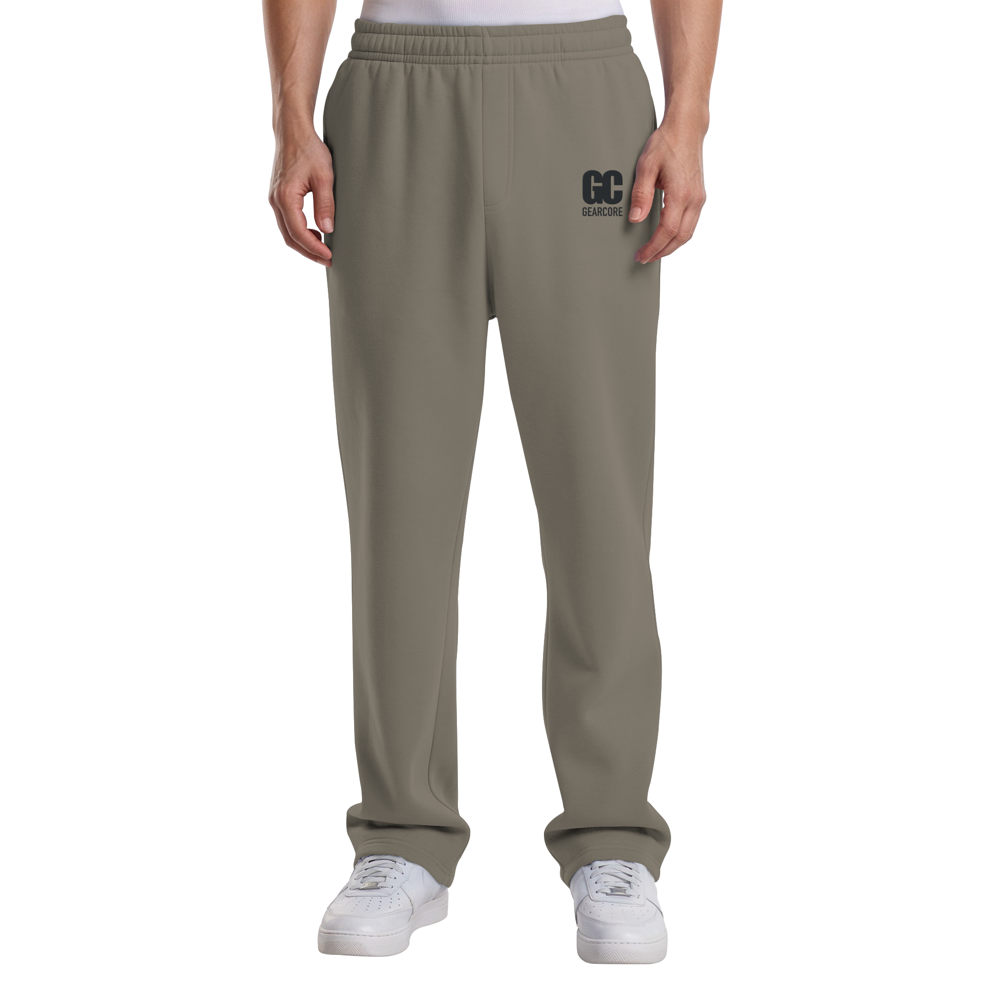 Basic Jogger Black Label White