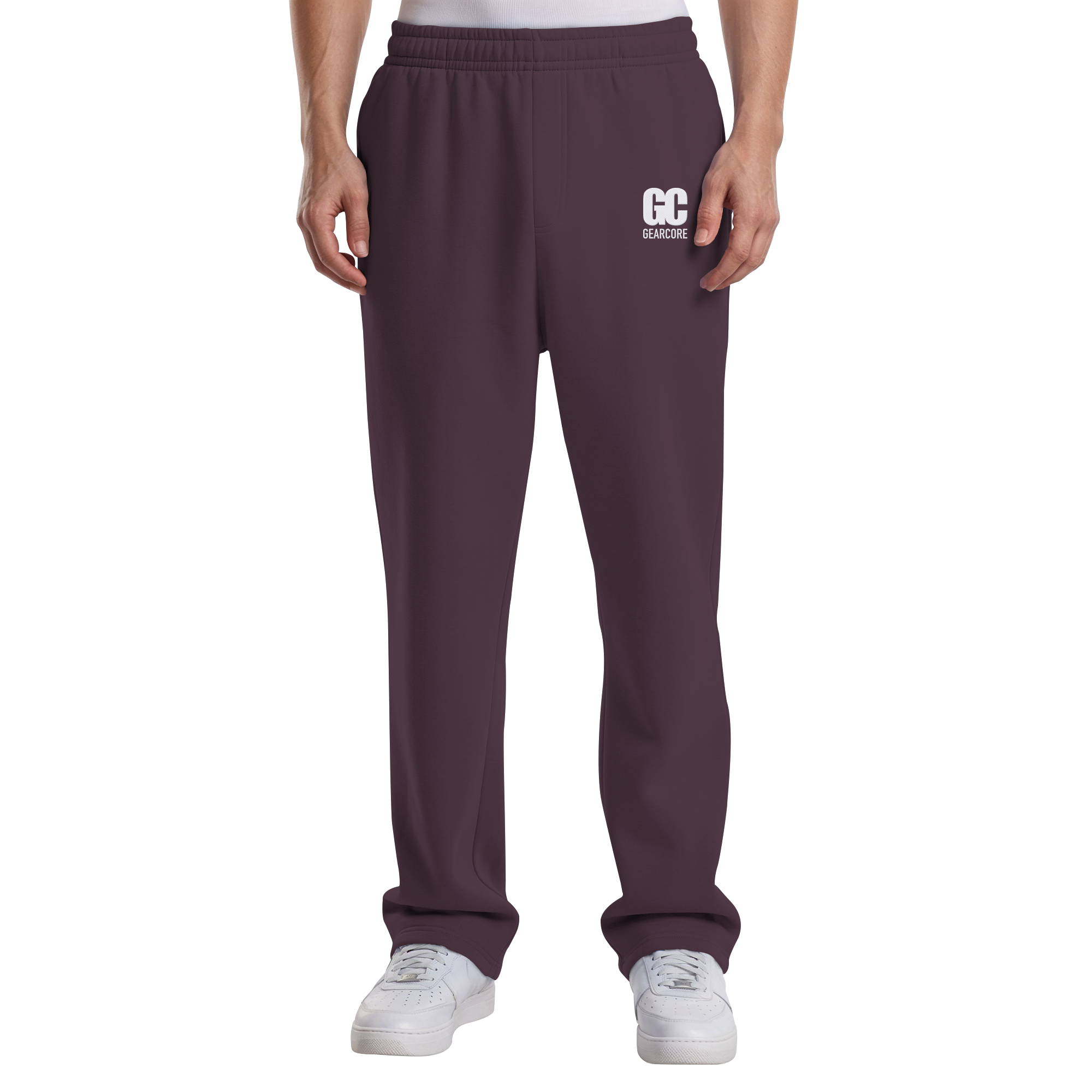Basic Jogger White Label Black