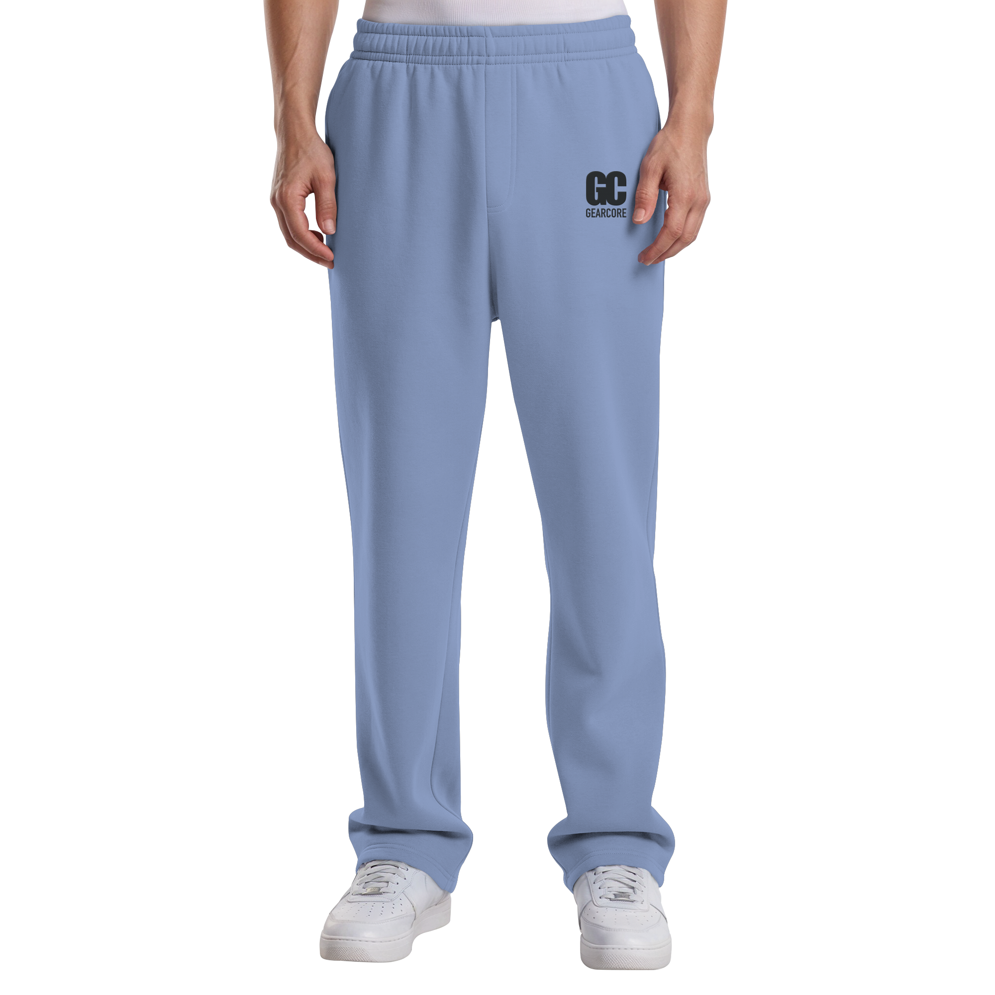 Basic Jogger Black Label White