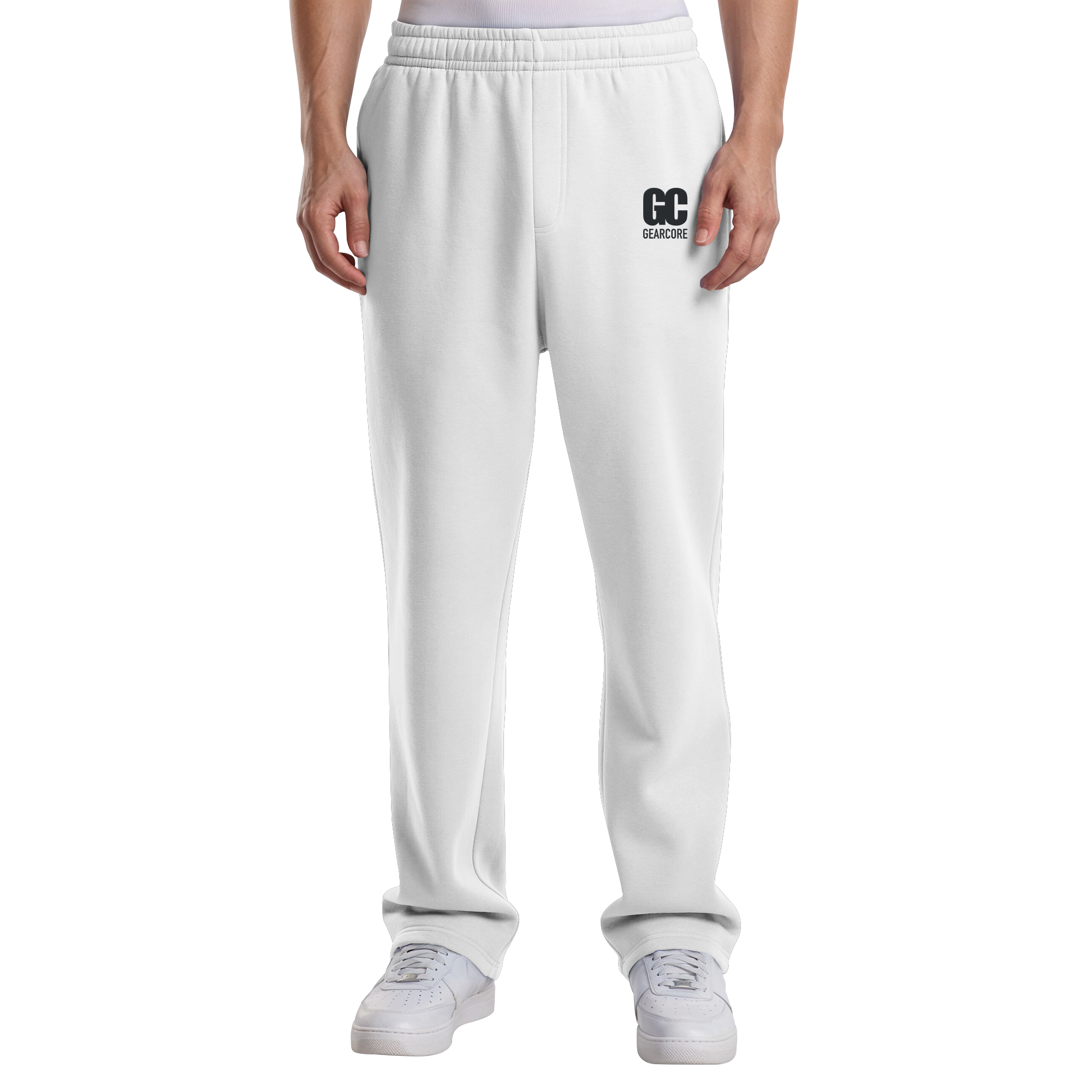 Basic Jogger Black Label White